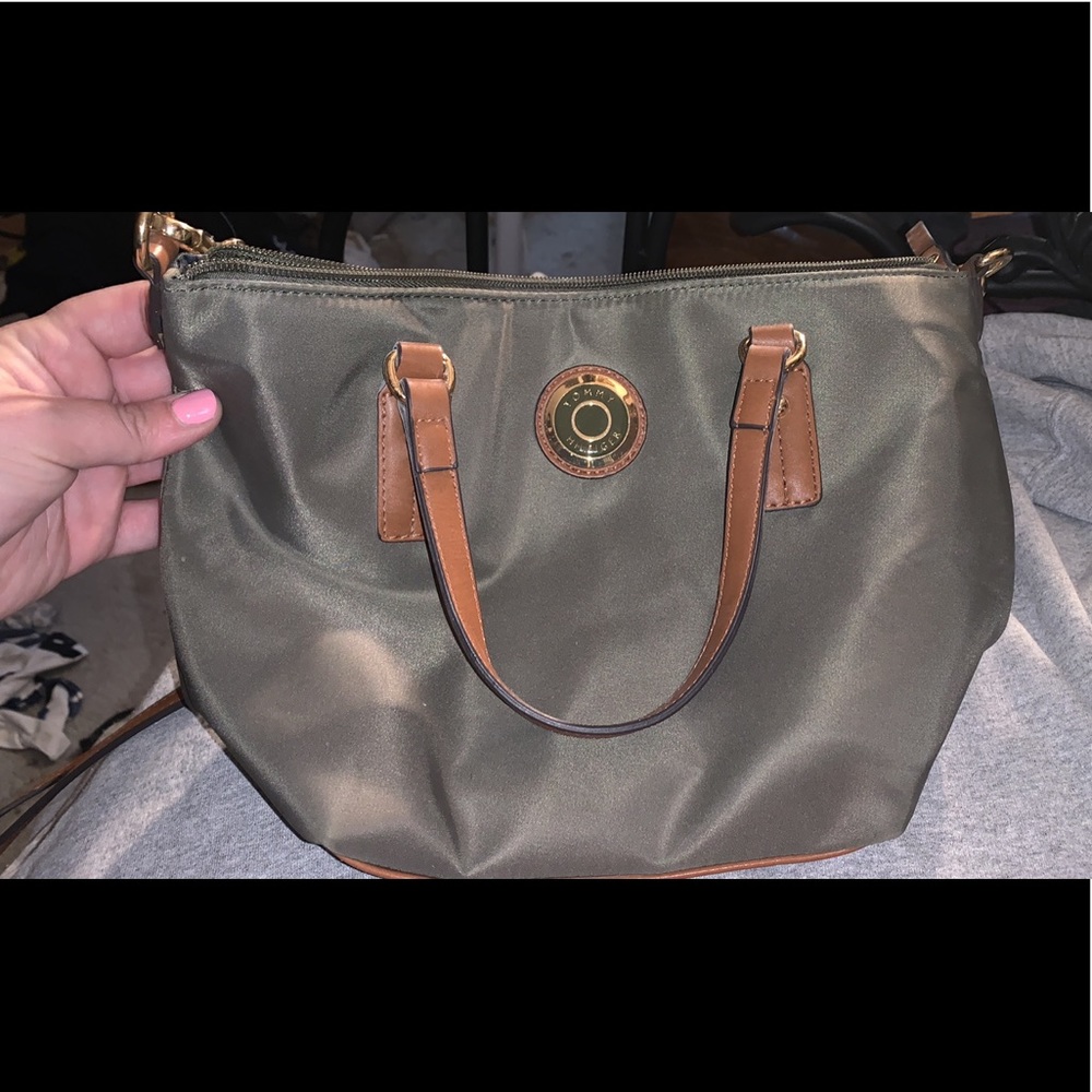 Tommy Hilfiger Olive Green Crossbody Bag